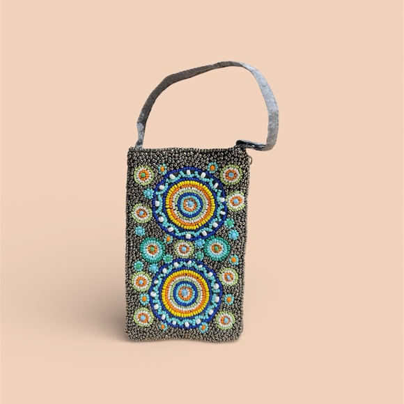 BAMBOO Handbags - BAMBOO Beaded Bag with Vibrant Patterns